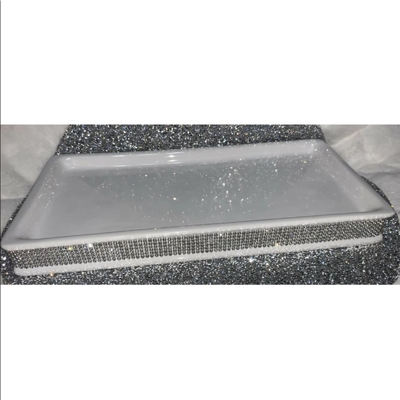 Bella Lux Bath Bella Lux Ceramic Crystal Rhinestone Vanity Bathroom